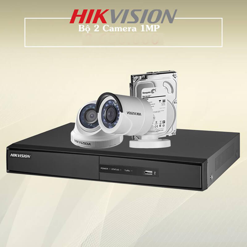 Trọn bộ 2 Camera quan sát HIKVSION HD giá tốt nhất thị trường